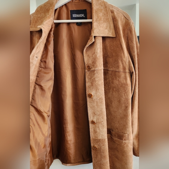 Bernardo Genuine Soft Suede Leather Jacket - Picture 10 of 16